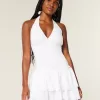 Double-Tier Smocked Halter Skort Dress Double-Tier Smocked Halter Skort Dress