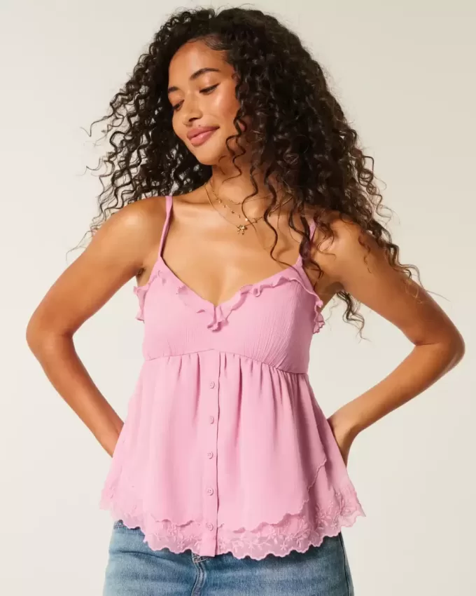 Easy Chiffon Babydoll Top