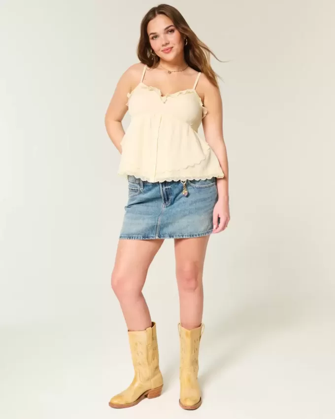 Easy Chiffon Babydoll Top