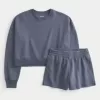 Easy Crew Sweatshirt & Fleece Shorts Bundle
