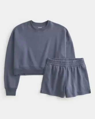 Easy Crew Sweatshirt & Fleece Shorts Bundle