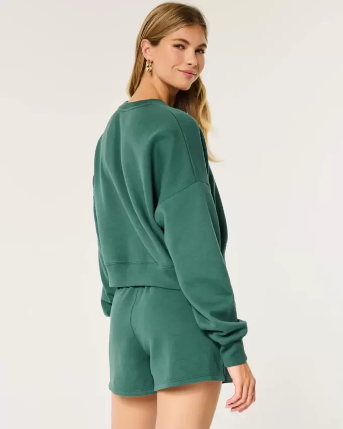 Easy Crew Sweatshirt & Fleece Shorts Bundle