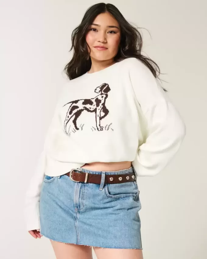 Easy Dog Graphic Crew Sweater