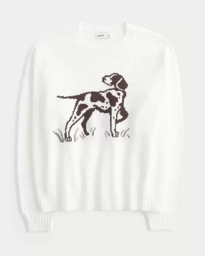 Easy Dog Graphic Crew Sweater