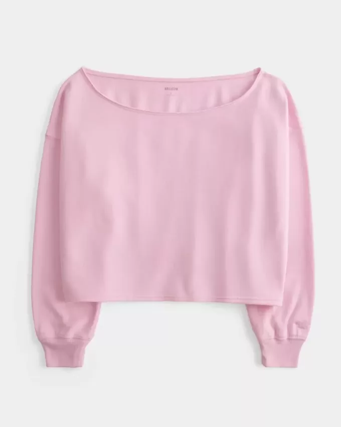 Easy Double Off-the-Shoulder Sweatshirt Easy Double Off-the-Shoulder Sweatshirt