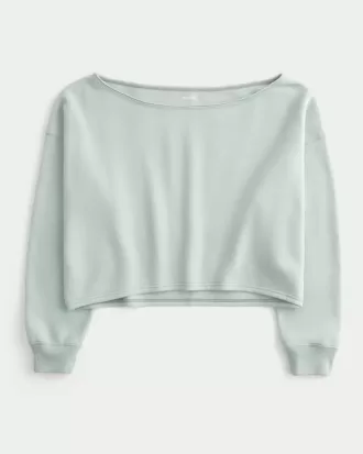 Easy Double Off-the-Shoulder Sweatshirt