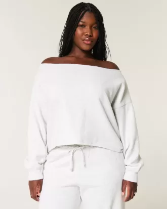 Easy Double Off-the-Shoulder Sweatshirt