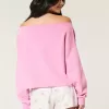 Easy Double Off-the-Shoulder Sweatshirt