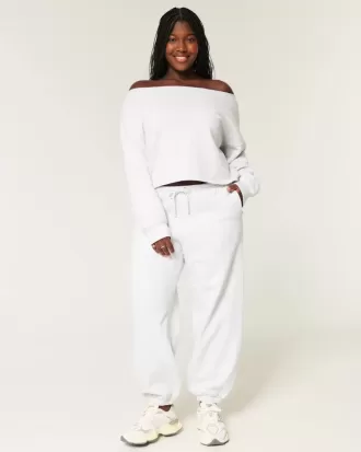 Easy Double Off-the-Shoulder Sweatshirt