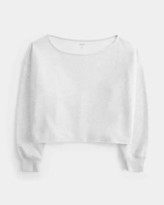 Easy Double Off-the-Shoulder Sweatshirt