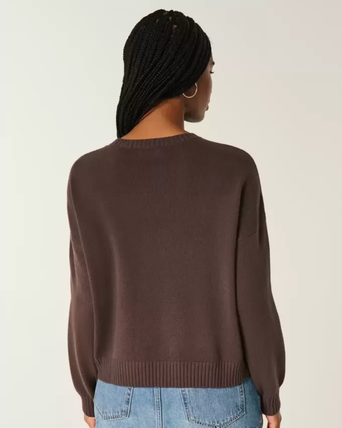 Easy Flying Birds Graphic Crew Sweater