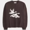 Easy Flying Birds Graphic Crew Sweater