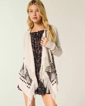 Easy Fringe No-Close Cardigan