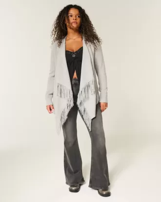 Easy Fringe No-Close Cardigan