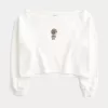 Easy Graphic Double Off-the-Shoulder Sweatshirt Easy Graphic Double Off-the-Shoulder Sweatshirt