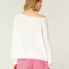 Easy Heart Graphic Off-the-Shoulder Sweater Easy Heart Graphic Off-the-Shoulder Sweater
