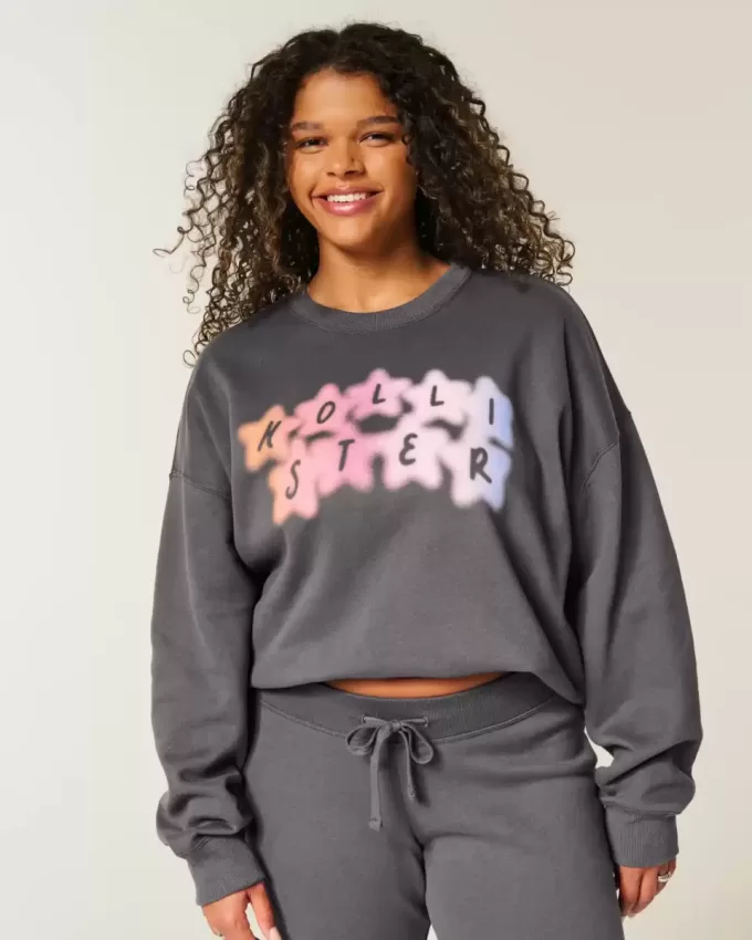 Easy Logo Graphic Crew Sweatshirt Easy Logo Graphic Crew Sweatshirt