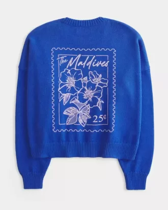 Easy Maldives Graphic Crew Sweater