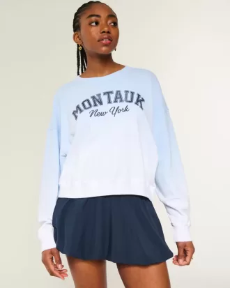 Easy Montauk New York Graphic Crew Sweatshirt