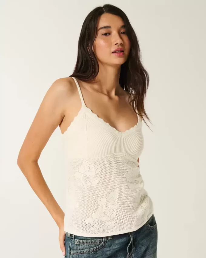 Easy Needlepoint-Style Halter Babydoll Cami