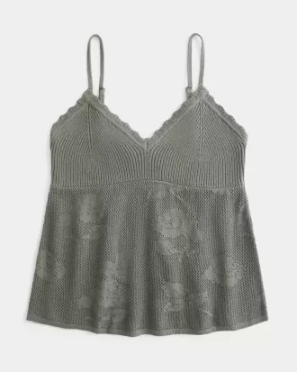 Easy Needlepoint-Style Halter Babydoll Cami