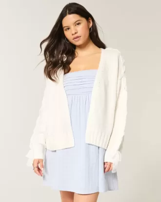 Easy No-Close Lace Sleeve Cardigan