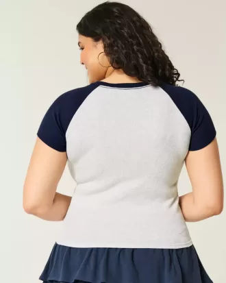 Easy Notch-Neck Sweet ‘n Sporty Graphic Baby Tee