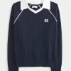 Easy Number Graphic Sweater Polo Easy Number Graphic Sweater Polo