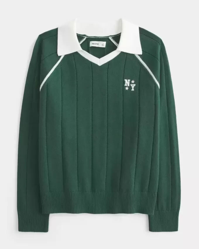 Easy NY Graphic Sweater Polo Easy NY Graphic Sweater Polo