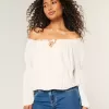 Easy Off-the-Shoulder Long-Sleeve Top Easy Off-the-Shoulder Long-Sleeve Top