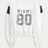 Easy Off-the-Shoulder Miami Graphic Sweatshirt