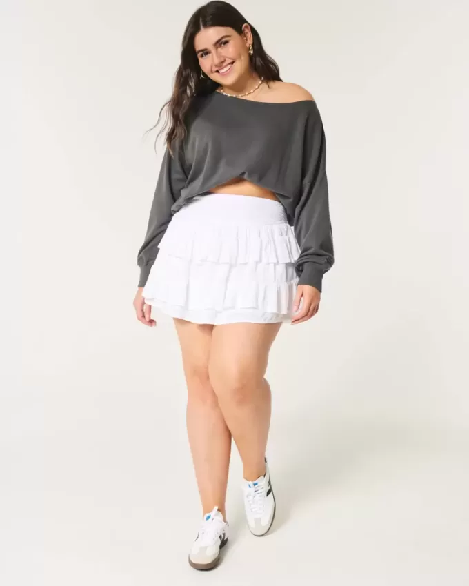 Easy Off-the-Shoulder Terry Sweatshirt