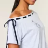 Easy Off-the-Shoulder Tie T-Shirt