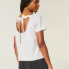Easy Ribbon Tie-Back New York Graphic Tee Easy Ribbon Tie-Back New York Graphic Tee