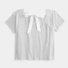Easy Ribbon Tie-Back New York Graphic Tee Easy Ribbon Tie-Back New York Graphic Tee