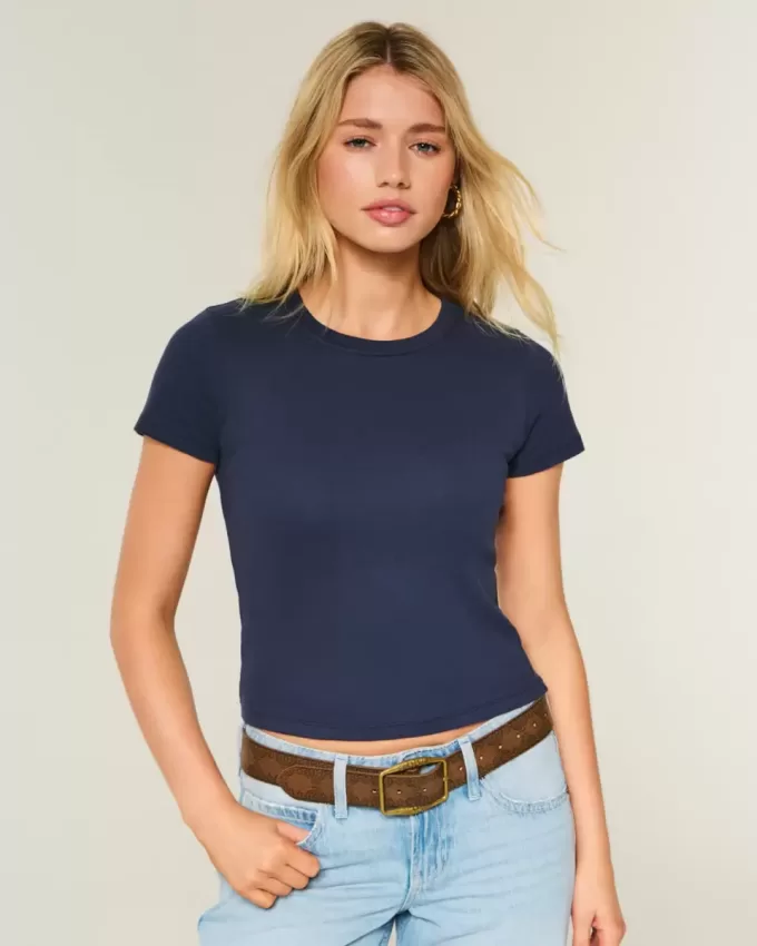 Easy Short-Sleeve Crew Baby Tee Easy Short-Sleeve Crew Baby Tee