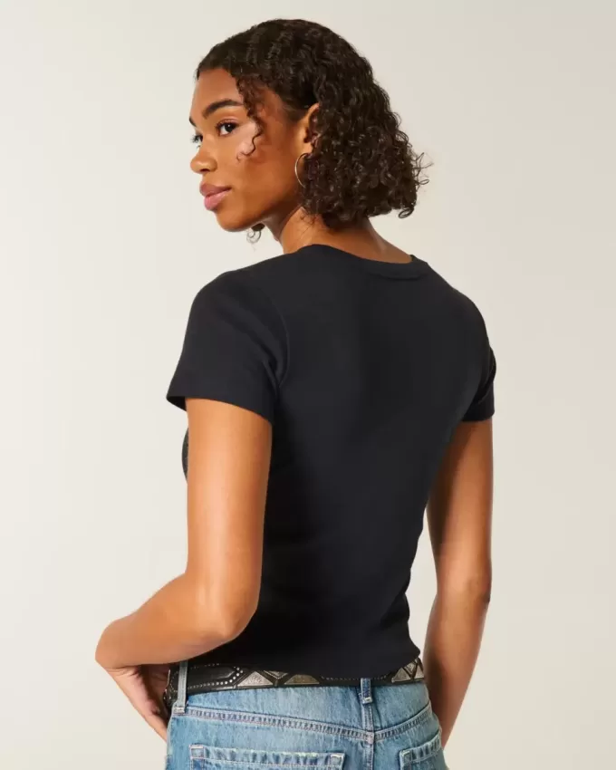 Easy Short-Sleeve Crew Baby Tee