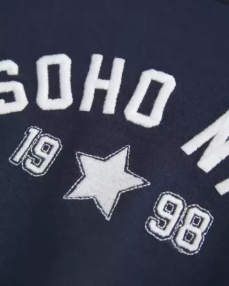 Easy Short-Sleeve Terry Fleece Graphic Sweatshirt