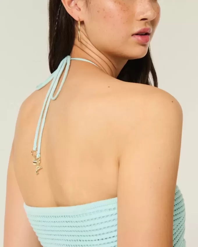 Easy Strapless Crochet-Style Babydoll Top