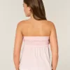 Easy Strapless Smocked Babydoll Top