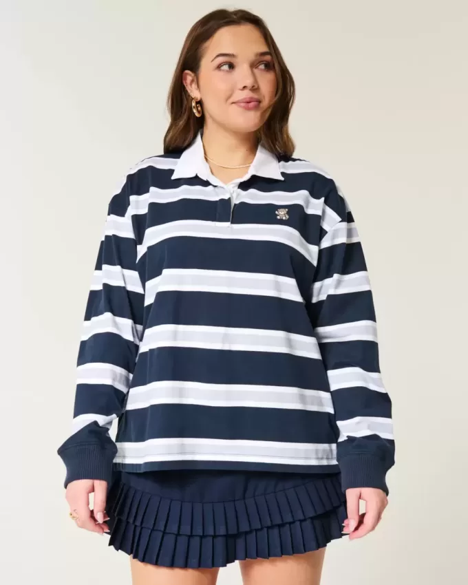 Easy Teddy Bear Graphic Rugby Polo Easy Teddy Bear Graphic Rugby Polo