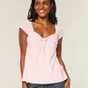 Easy Tie Bust Babydoll Top Easy Tie Bust Babydoll Top