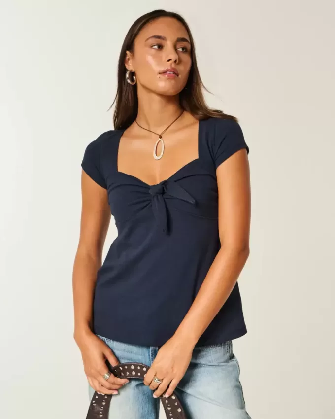 Easy Tie Bust Babydoll Top
