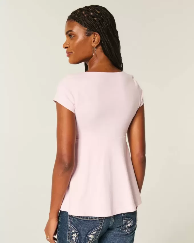 Easy Tie Bust Babydoll Top Easy Tie Bust Babydoll Top