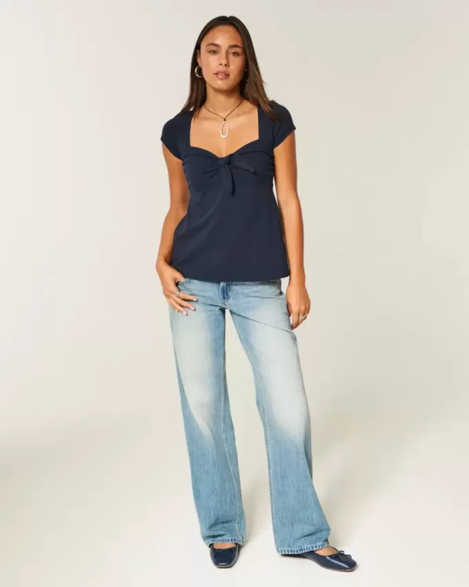 Easy Tie Bust Babydoll Top