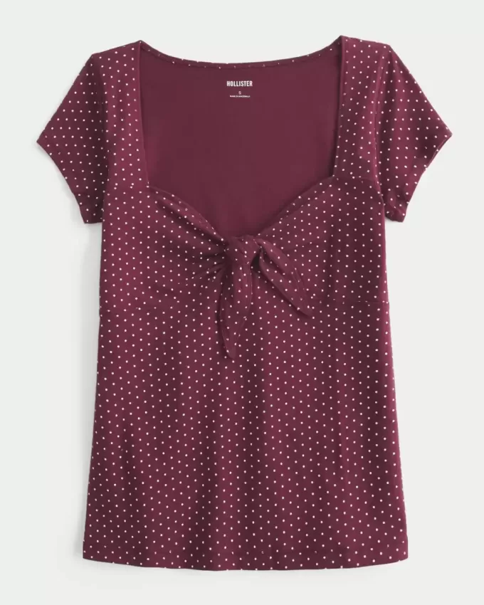 Easy Tie Bust Babydoll Top Easy Tie Bust Babydoll Top