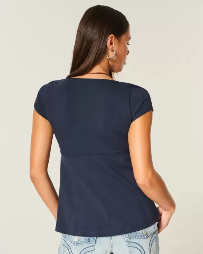 Easy Tie Bust Babydoll Top