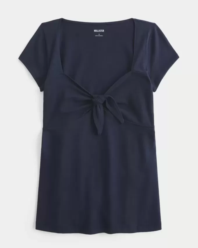 Easy Tie Bust Babydoll Top