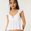 Easy Tie-Front Babydoll Top Easy Tie-Front Babydoll Top