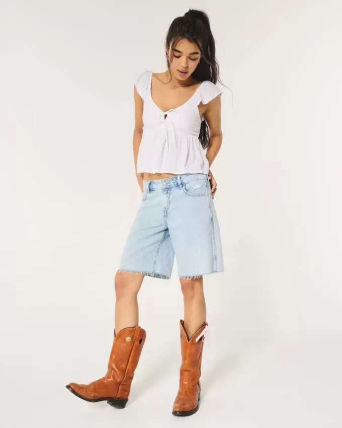 Easy Tie-Front Babydoll Top Easy Tie-Front Babydoll Top